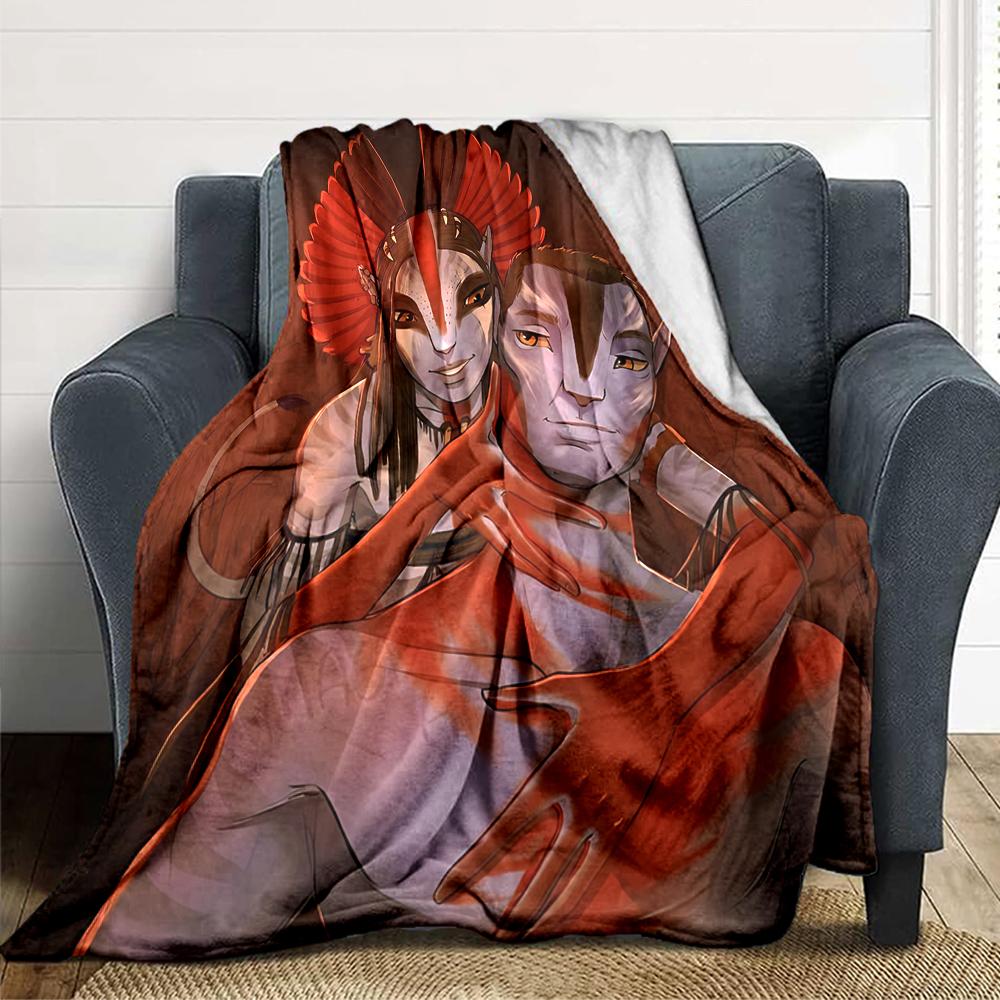 1Pc Fantasy Warrior Couple Blanket For Couch Bed Plush Cozy Fuzzy Blanket Super Soft Warm Blankets For Fall And Winter 0918285