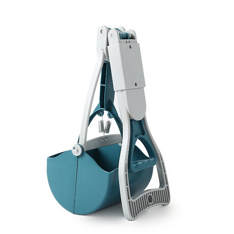 Pet Dog foldable Pooper Scooper Portable Outdoor Cleaner Garbage Picker Poop Collector Dog Jaw Clamp Convenient Cleaning Tools