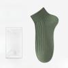 Men's Spring and Summer Thin Deodorizing Sweat Absorbing Pure Color Sports Short Cotton Socks