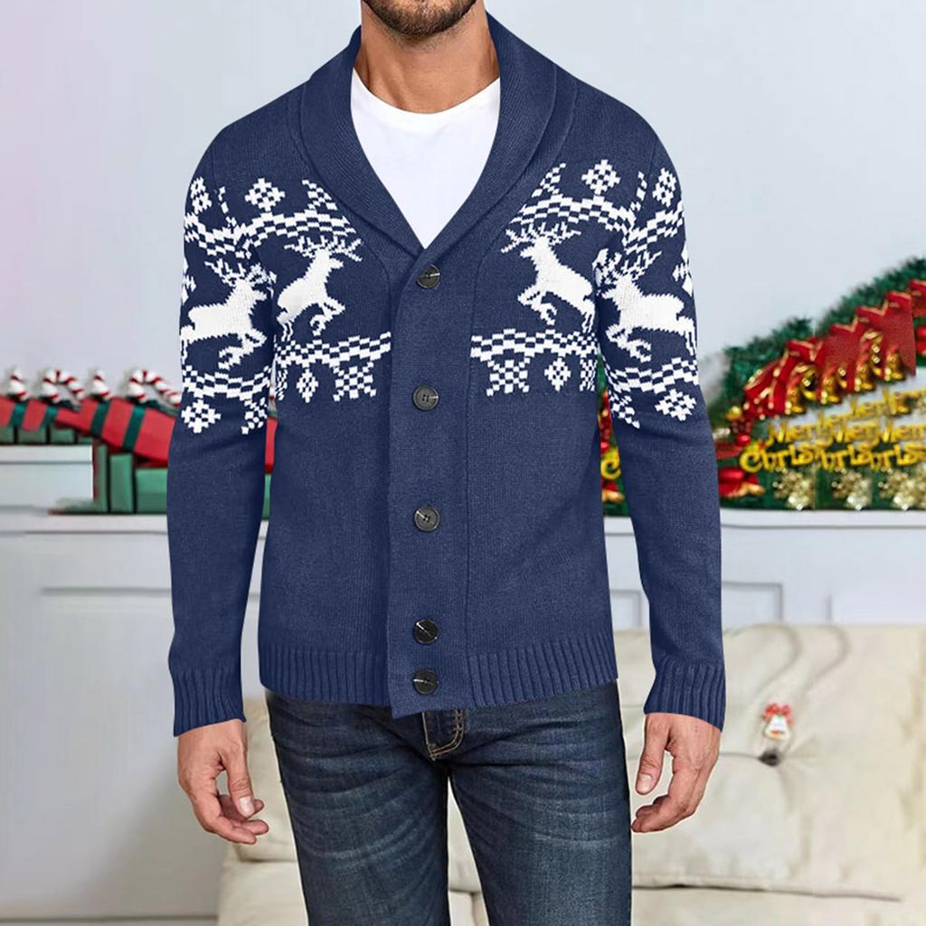 Men's Knitted Cardigan Sweater Jacket Men's Casual And Comfortable Knitted Top