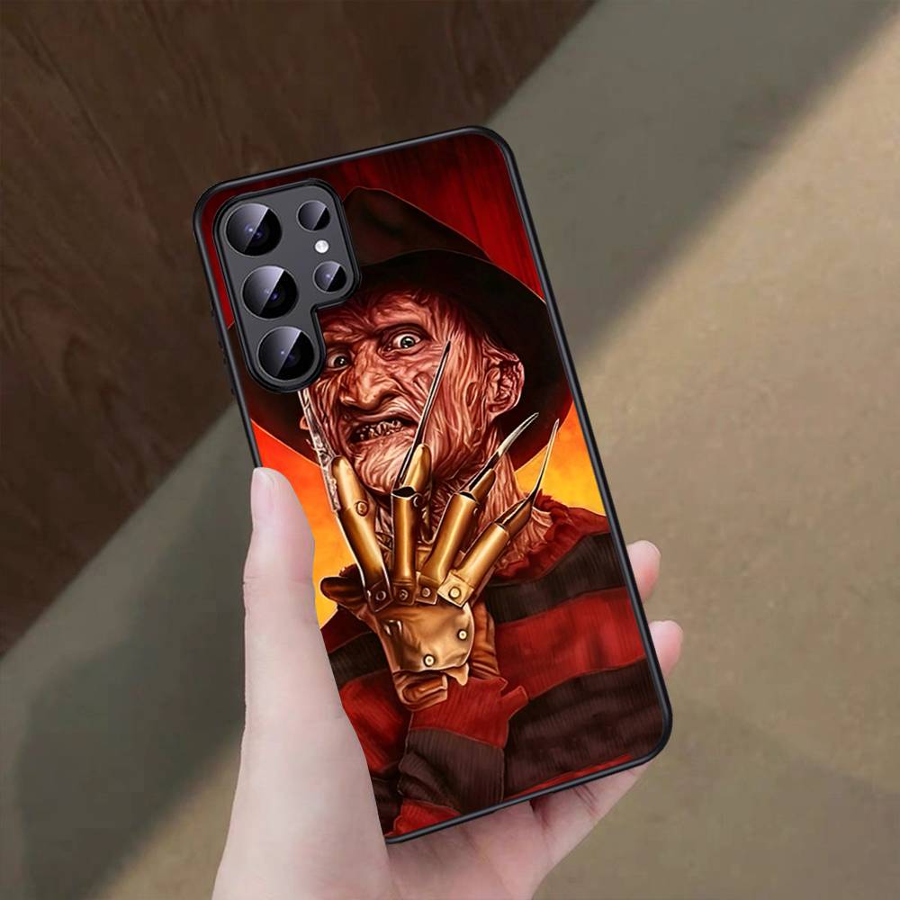 

Film K-Krueger F-Freddy Horror Phone Case For Samsung S 24 fe 25 Ultra plus 20 lite 21 30 22 23 24 22 Ultra 5G Fundas Samsung S23 Plus 5G