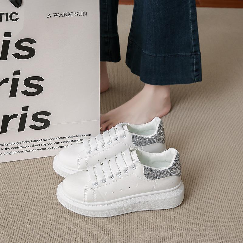 Summer new breathable little white shoes female students platform versatile casual sports board shoes 1