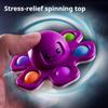 Flip Face-changing Octopus Bubble Music Fingertip Gyro Decompression Creative Toy Puzzle
