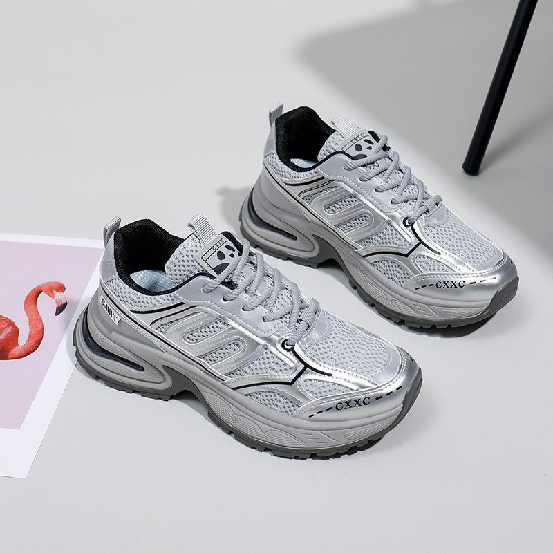 

INS Hollow-out Dad Shoes Летние новые дышащие студенческие кроссовки, увеличивающие рост, для отдыха 35