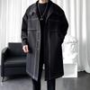 ROMON Men's Premium Relaxed Fit Mid-Length Trench Coat