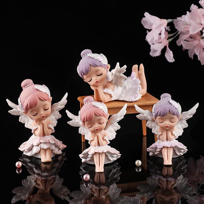 Bella Ballet Girl Figurine - Cute Vinyl Cake Topper & Desktop Decoration for Girls