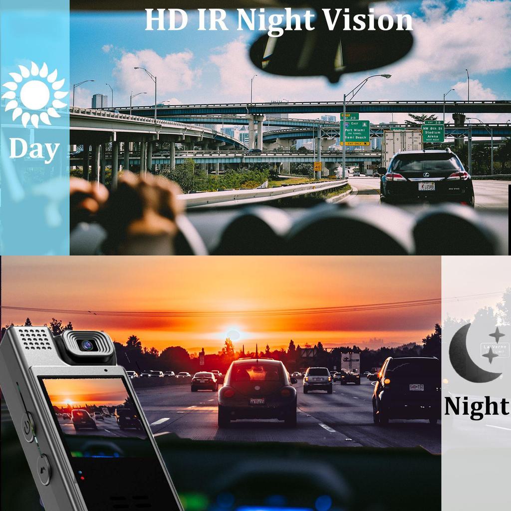 HD 1,3-Zoll-Bildschirm Tragbare WiFi Outdoor DV-Kamera mit drehbarer Linse