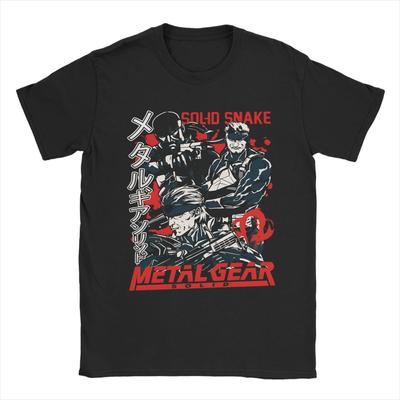 Amazing Metal Gear Solid T-Shirts Men Round Neck Cotton T Shirt  Short Sleeve Tees Gift Idea Tops