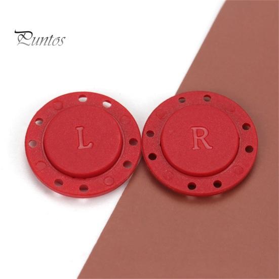 1 Pair Magnetic Snaps Clasps Invisible 8-holes Design Strong Suction Magnetic Clothing Buttons for Coat