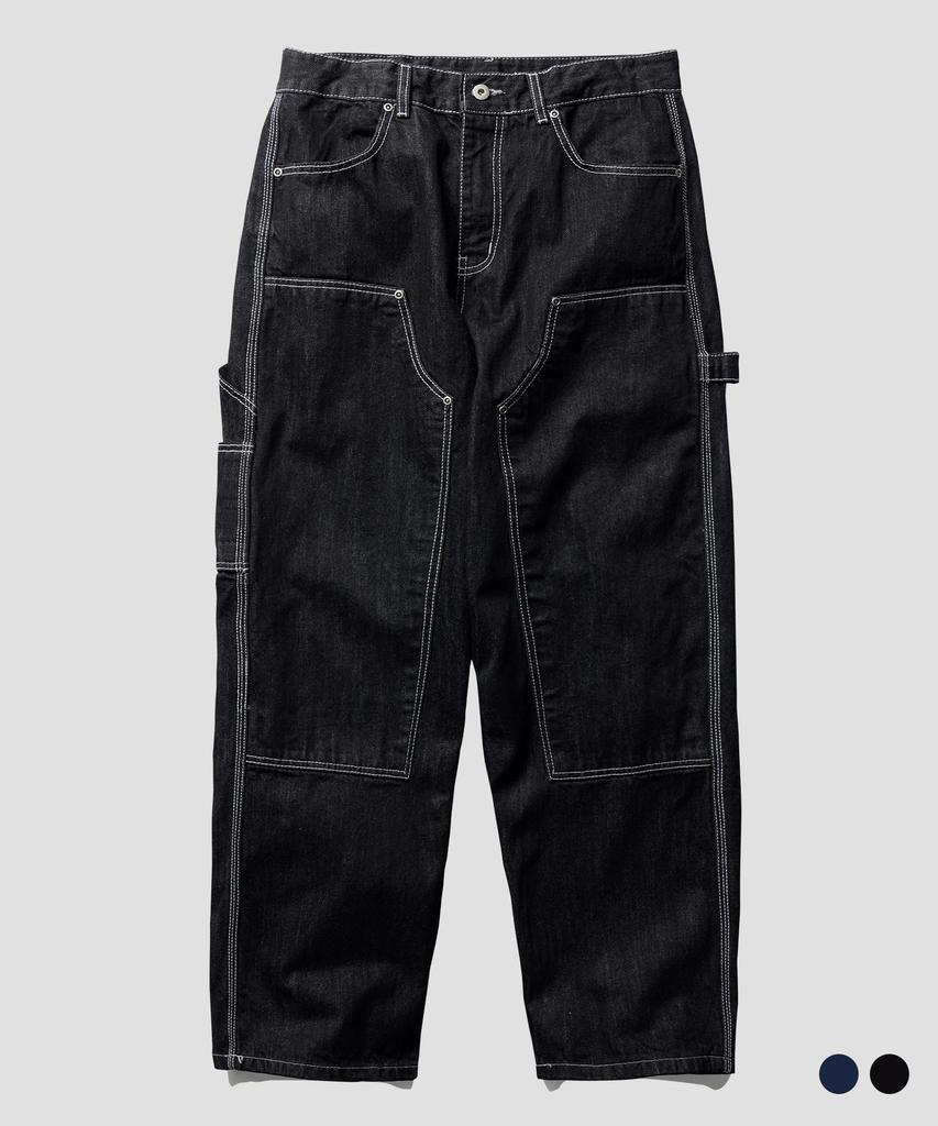 PERSTEP Double Carpenter Denim Pants Black Julp4654