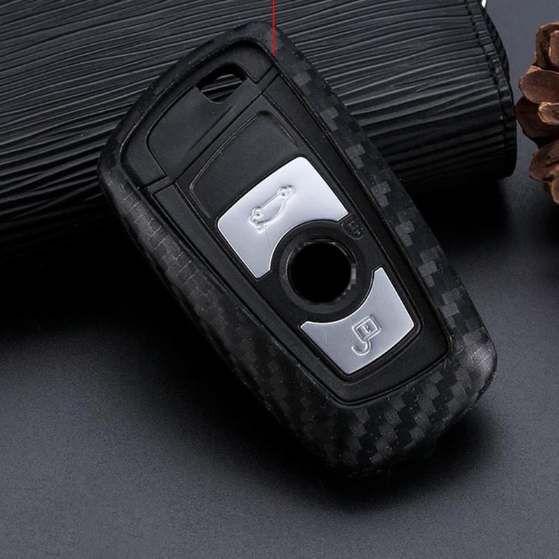

Чехол-накладка для пульта ключа из углеродного волокна для BMW 5 E90 F10 F20 F30 X3 X4 M2 M3 M5 M6 для BMW 1 3 4 5 6 7 серии GT чёрный