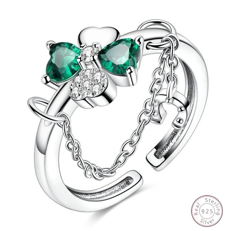 New 925 Silver Open Ring Hollow Rose Infinite Love Simple Ring Women Wedding Engagement Party Jewelry Gift