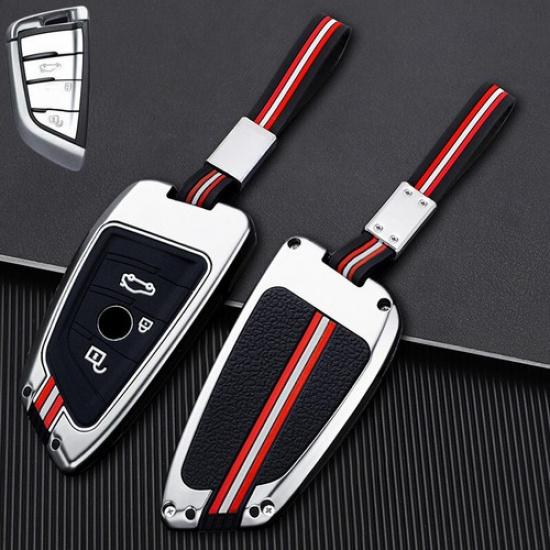 Alloy Silicone Car Key Fob Case Cover For BMW 2 3 5 6 7 M5 X1 X2 X3 X4 X5 X5M X6