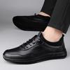 Moda Męskie Oddychające Buty Wizytowe Biznesowe Nowe Skórzane Męskie Buty do Chodzenia Sneakersy Biurowe Outdoor Wygodne Buty Wizytowe Biznesowe
