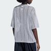 Adidas Originals Adilenium Silver Jersey Loose Fit Round Neck Short Sleeve Knit Top Women tops KZ5061