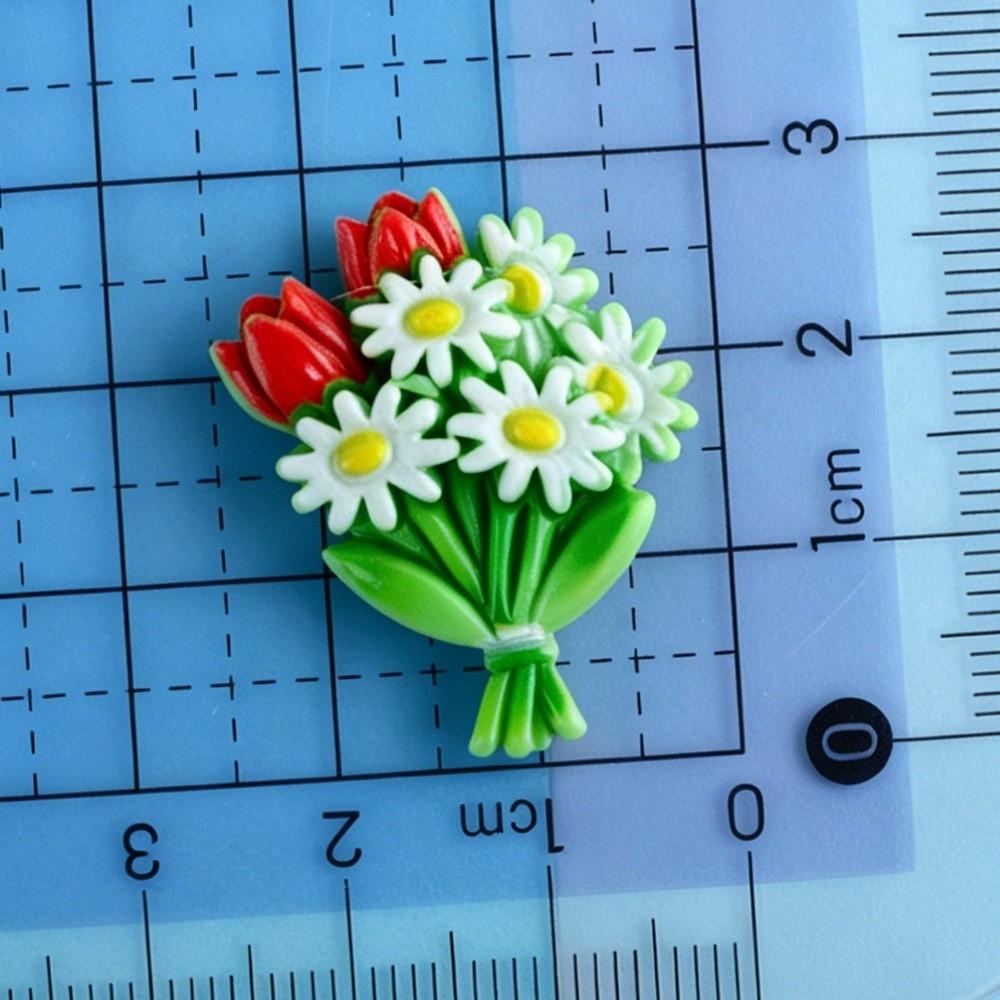 10pcs 3D Colorful Flat Back Stones Flat Back Scrapbook Figurines Craft Charms Hair Accessory Making