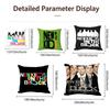 Pop New Kids On The Block Cushion Cover Cushion Cover Set 4Pcs 50X50 45X45 40X40 Pillowcase Decorative Sofa Home Decor