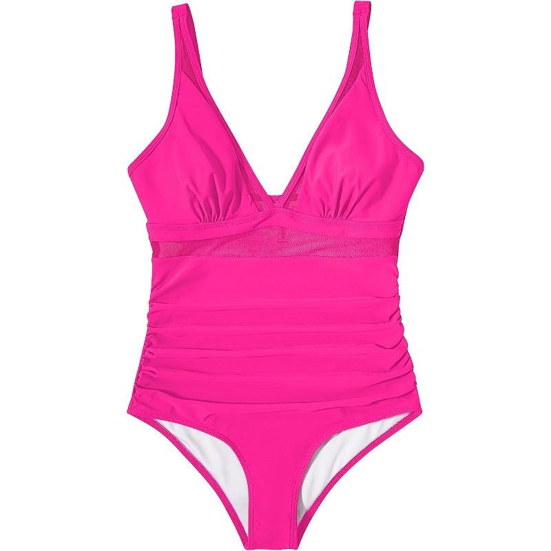 One-piece swimsuit Sexy tight clear bikini swimsuit, backless perspective