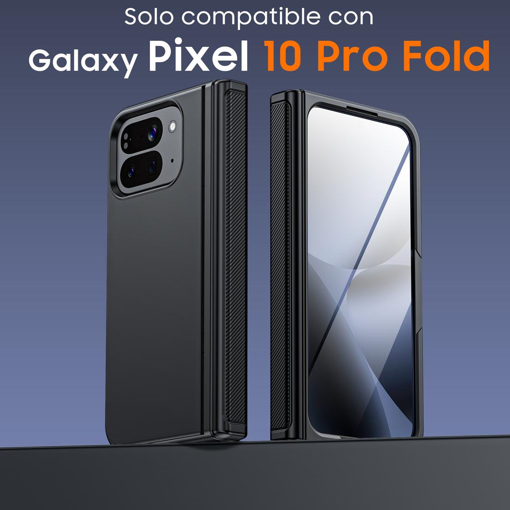 For Google Pixel 10 Pro Fold with Magnetic Power [Hidden Kickstand][Screen Protector][Hinge Protection] Slim Shockproof Protective Phone Case-Black