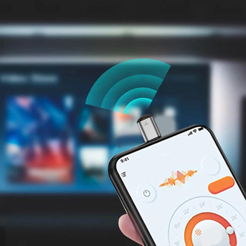 Для Android Type-C Мобильного Телефона Инфракрасный Передатчик Телефон Инфракрасный RC Адаптер Смартфон Инфракрасный Пульт Дистанционного Управления для Телевизора China Mainland