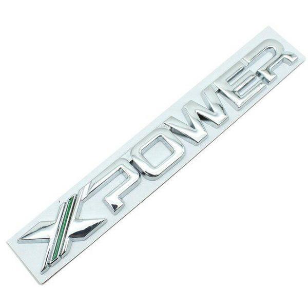 Car 3D Metal X XPOWER Logo Trunk Body Badge Emblem Decals Sticker For MG 3 7 5 6 EZS TF ZR ZS HS GS GT Hector RX5 RX8