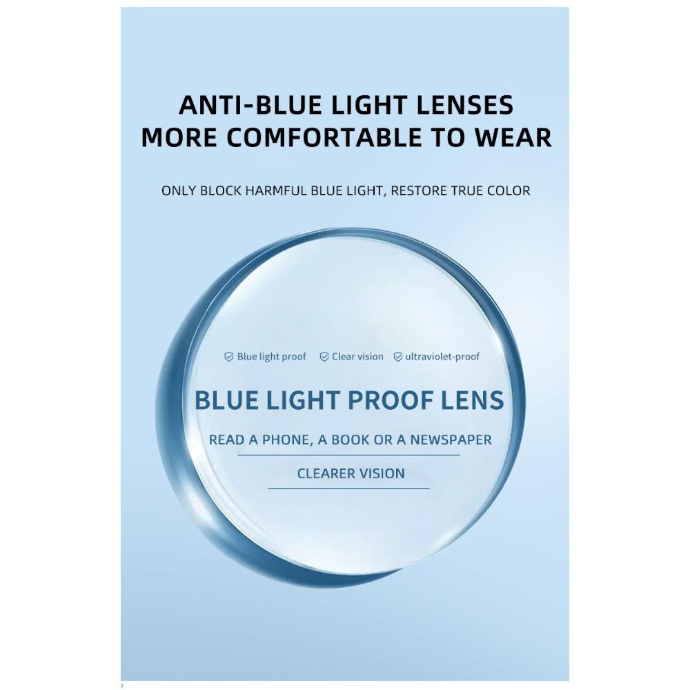 2026 New Fashion Photochromic Reading Glasses for Men Women Elderly, Business Single-Lens Anti Blue Light Presbyopia Eyewear