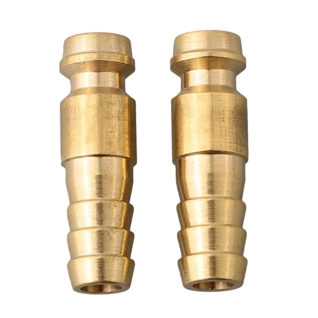2pcs 6/8/10mm Gas Water Male Adapter Quick Connector For TIG Welding Torch Intake Metal Connectors Tips TIG Welding Accessories