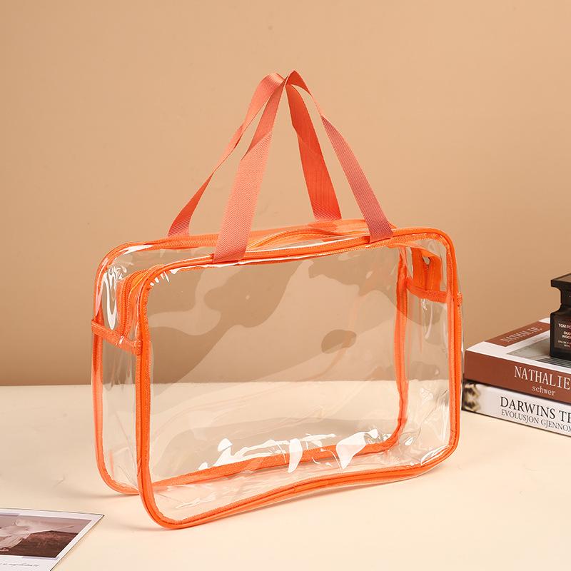 6 Stück Klare PVC Toilettenartikel-Aufbewahrungstaschen Wasserdichter Handgehaltener Reise-Kosmetik-Organizer Mit Reißverschluss Aufbewahrung Geschenkbeutel