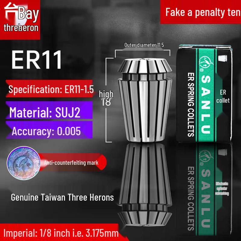 ER32 High Precision CNC Engraving Machine Collet Chuck with ER20, 25, 16, 11, 40 Spring Collets
