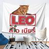 Leo Beer Bangkok Tapestry Wall Hanging Aesthetic Home Decoration Tapestries for Living Room Bedroom