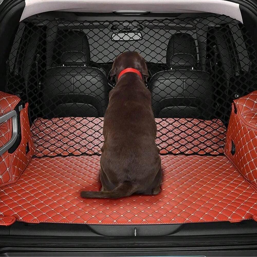 Car Trunk Fence Net Dog Isolation Protection Net Car Mounted Rear Seat Dog Safety Net Sturdy Elastic Pet Fence for Any Vehicle
