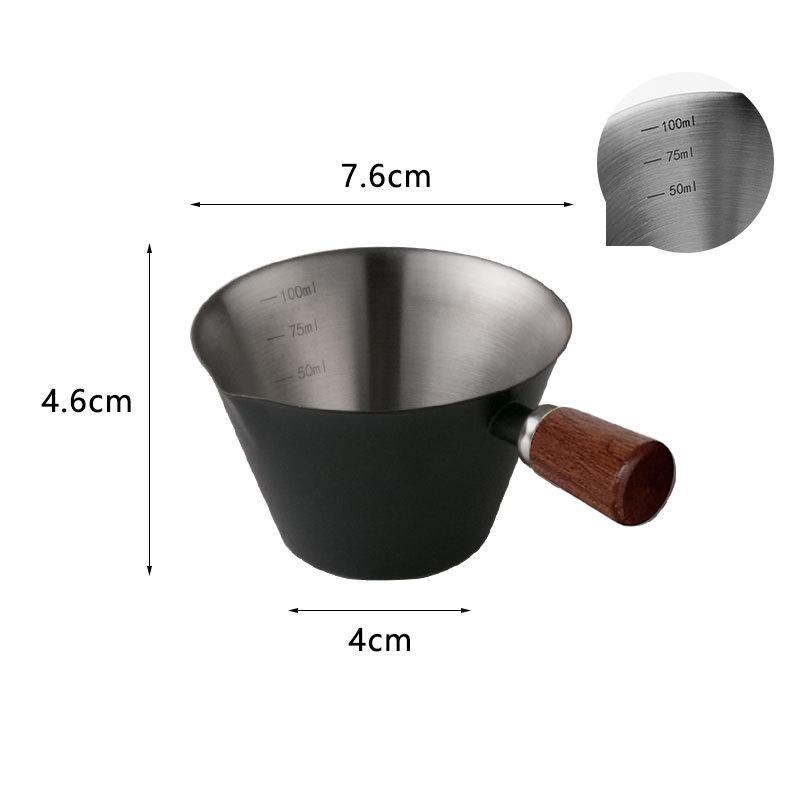 Espresso Measuring Cup, Small Espresso Shot Cups With Handle, Mini Coffee Bar Accessorie With V-shaped Spout