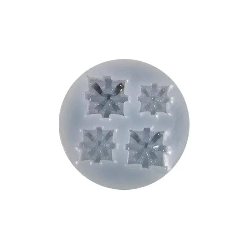 2023 Christmas Gift Box Silicone Mold DIY Crystal Drop Gel Stand Decoration Accessories Handmade Materials Resin Craft Molds