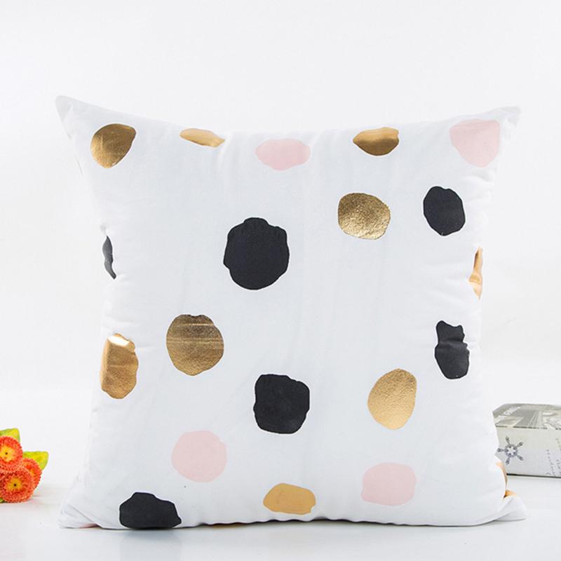 Geometry Bronzing Pillowcase Cover Strip Pillows Cases Bedroom Home Decorative Throw Pillowcases