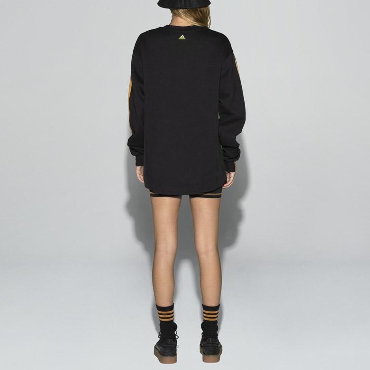 Adidas X Ivy Park Collaboration Round Neck Pullover Sweatshirt Unisex Sweatshirt Black GT6657