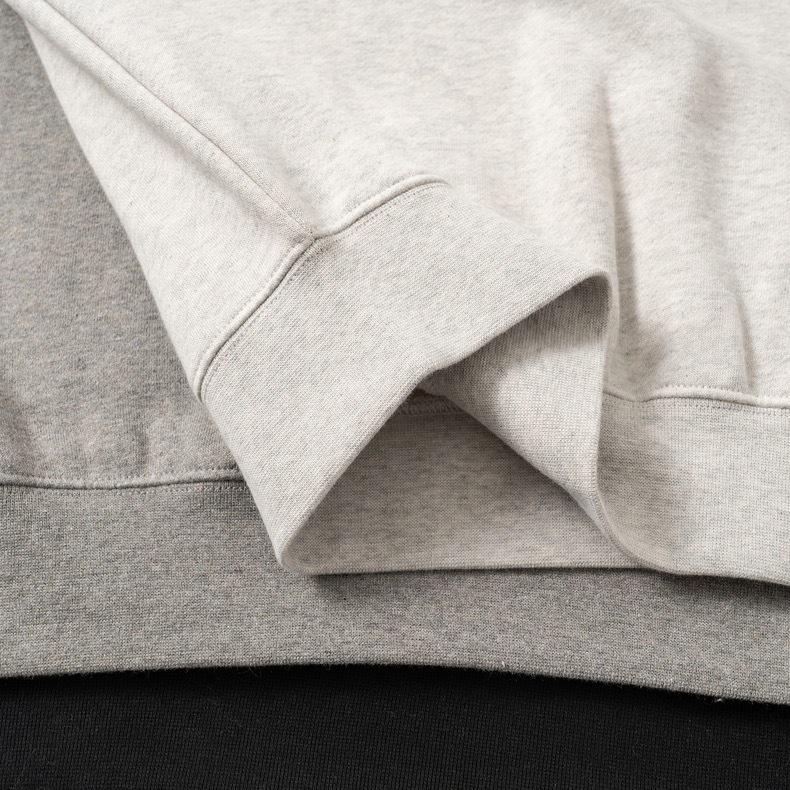 FOG ESSENTIALS Saison 8 Beflocktes Rundhals-Sweatshirt für Herren, lockere Passform
