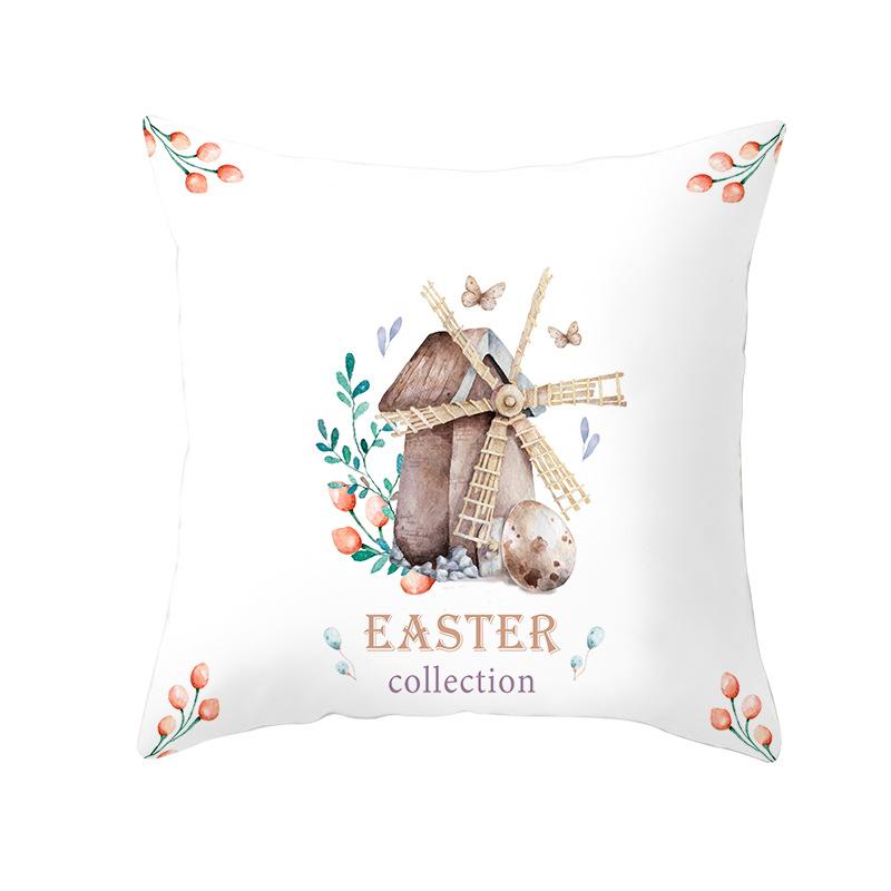 New Easter Bunny Pillow Cover Festive Home Decor Pillow Cover