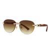 Metal Round Sunglasses Retro European American Star Trendy Street Style Fashion Sunglasses 3073