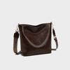 Bag women's new bucket bag leather new tote bag women's large-capacity shoulder commuter bag luggage
