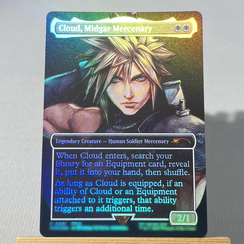 FIN FIC FOIL4-001 Karta proxy TCG magiczne karty Chmura, Najemnik z Midgaru Przywołaj Bahamuta Vivi Ornitier Błyskawica, Armia Jednego zbierz