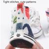 4Pcs Lovely Wear-resistant Dog Canvas Shoes Fashion Non-slip Pet Denim Boots Casual Footwear Puppy Sport Sneaker Outdoor