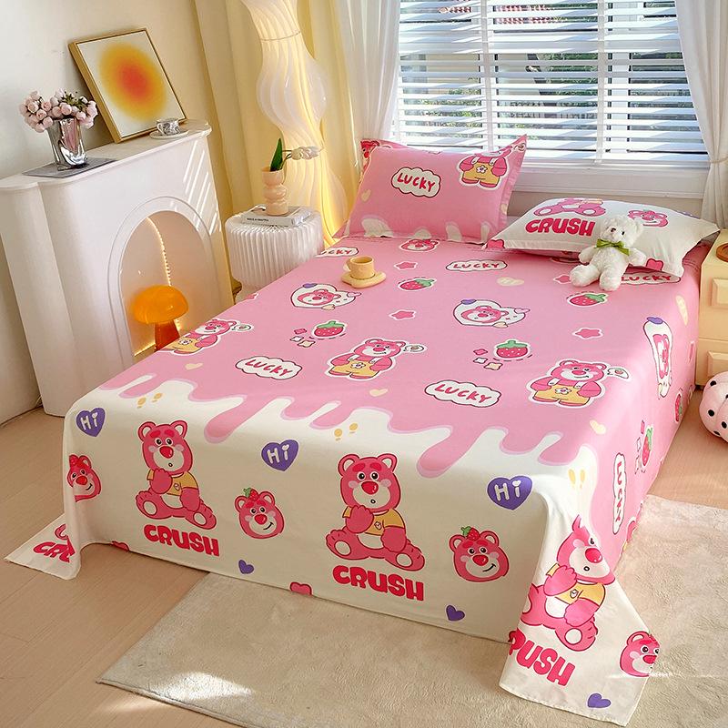 2026 A-Class 100% Cotton Jet Print Single Bed Sheet