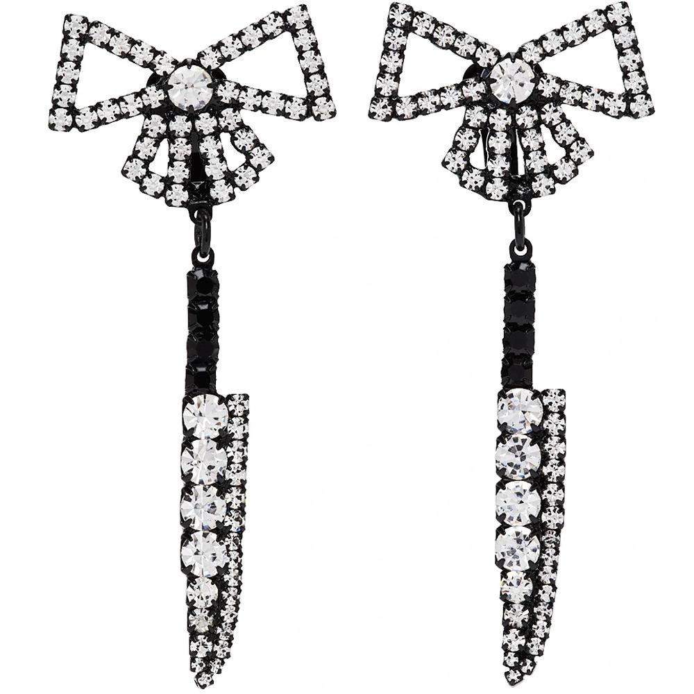 

Серьги-боулиты с преувеличенными бриллиантами в газовом стиле, модные струящиеся подвесные уши для украшения женщин