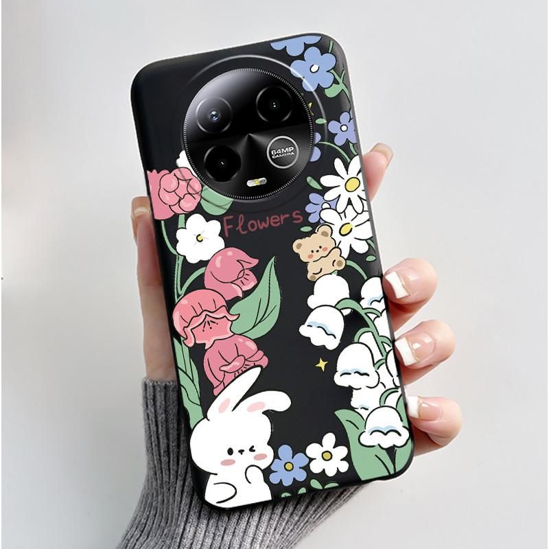 Case For BLU Bold K50 Phone Case Luxury Cute Love Rabbit Cartoon Funny Pattern Cover Shell Black Soft Silicone Protective Casing