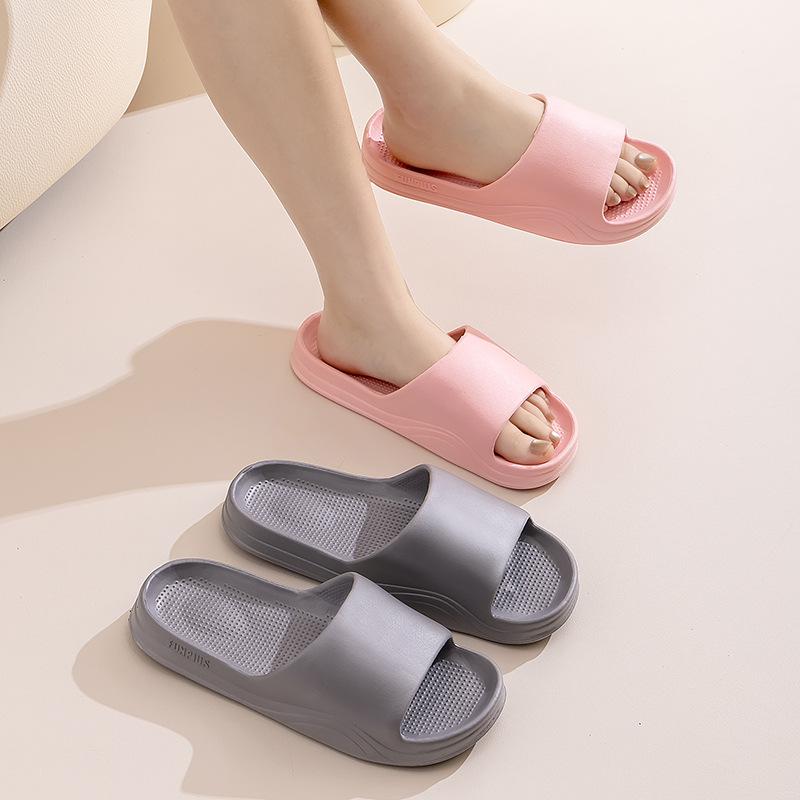Purple Women Shoes Summer Slippers Flip Flops Indoor Home Mute Shoes EVA Soft-soled Shoes Cloud Slides Couples Non-slip Sandals