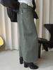 Xu Man Damen Frühling Koreanischer Arbeitskleidungsstil Halbelastischer Bund Laternen-Cropped-Hose