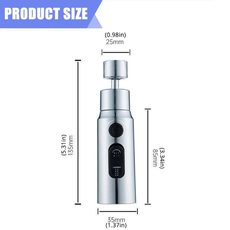 Multifunction  Kitchen Faucet Sprays Head 3 Functions 360 Rotation Rotates   spouts Extender Multifunction  Kitchen Faucet for Sink