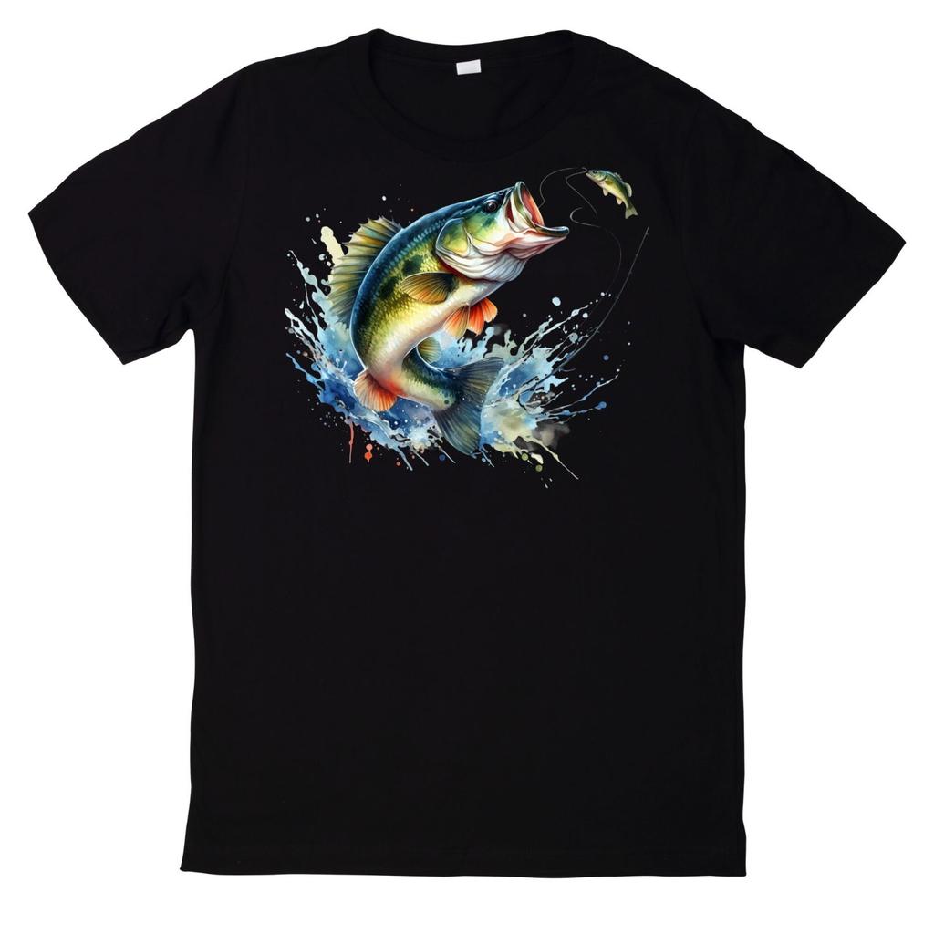 T-Shirt Lustiges Angler Fisch MotivWird in neuem Fenster oder Tab geöffnet