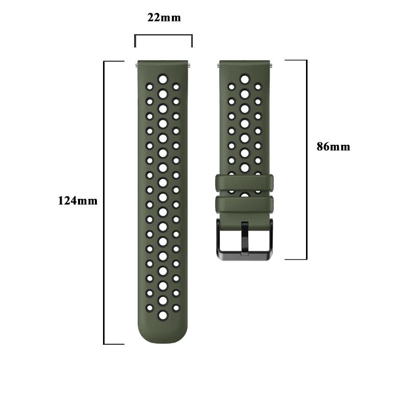 22mm Two-tone Hole Strap Compatible for OnePlus Watch 3/Watch 2/Watch 2R Soft Breathable Men Women Bracelet for One Plus Watch 3