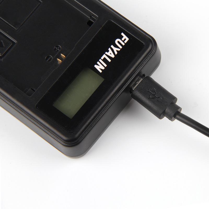BP511 Charger for EOS 40D, 50D, 300D, 30D, 5D with USB Charging and Battery Level Display